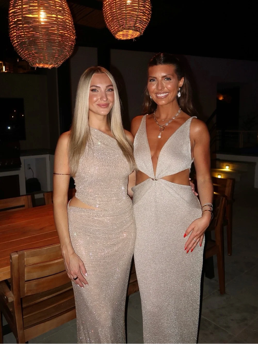 Meshki Kenny
Diamante One Shoulder Maxi Dress - Gold - Picture 3 of 5